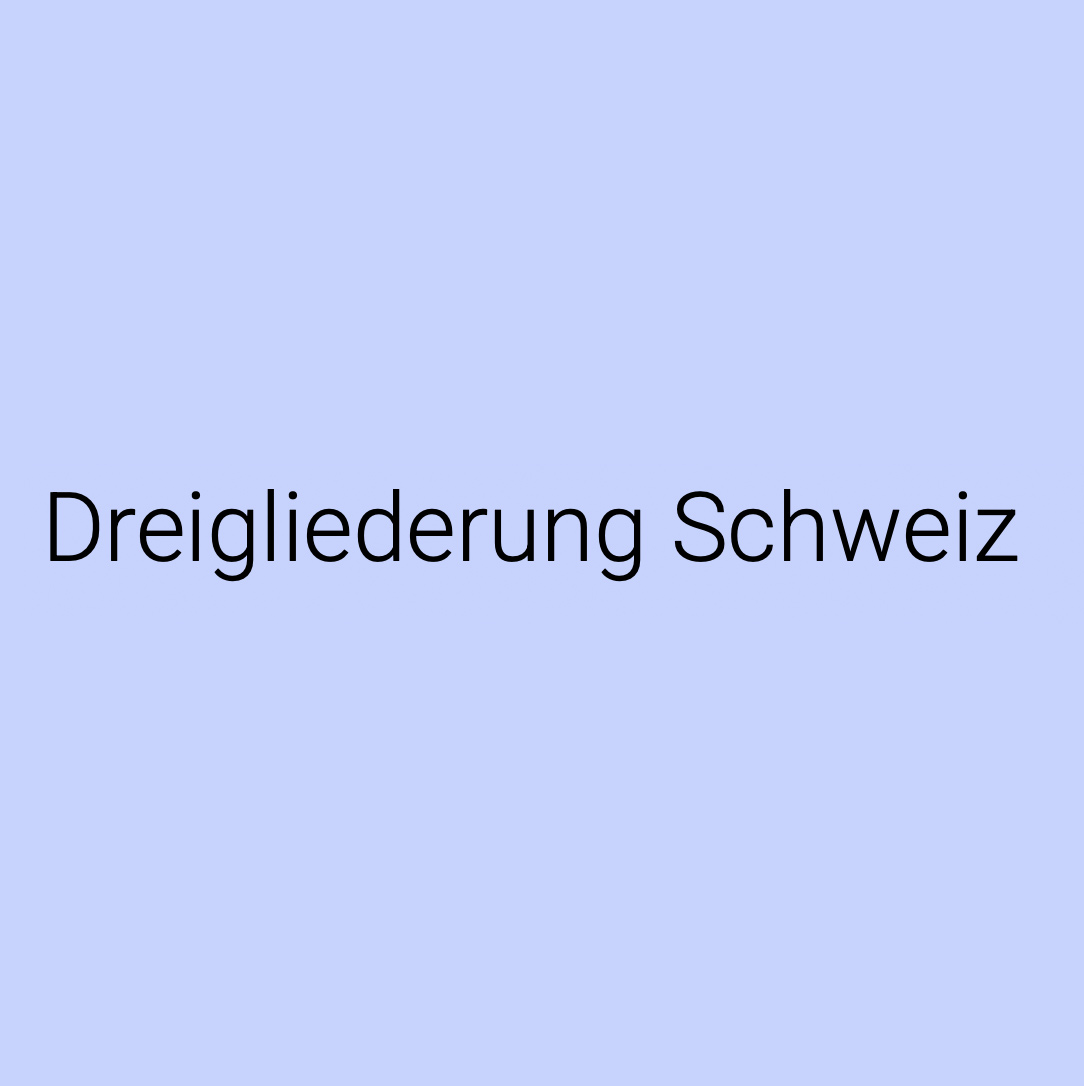 Dreigliederung Schweiz