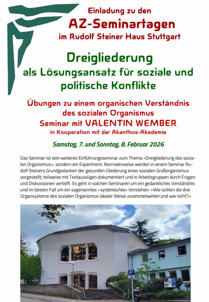 Dreigliederung als Lösungsansatz für soziale und politische Konflikte