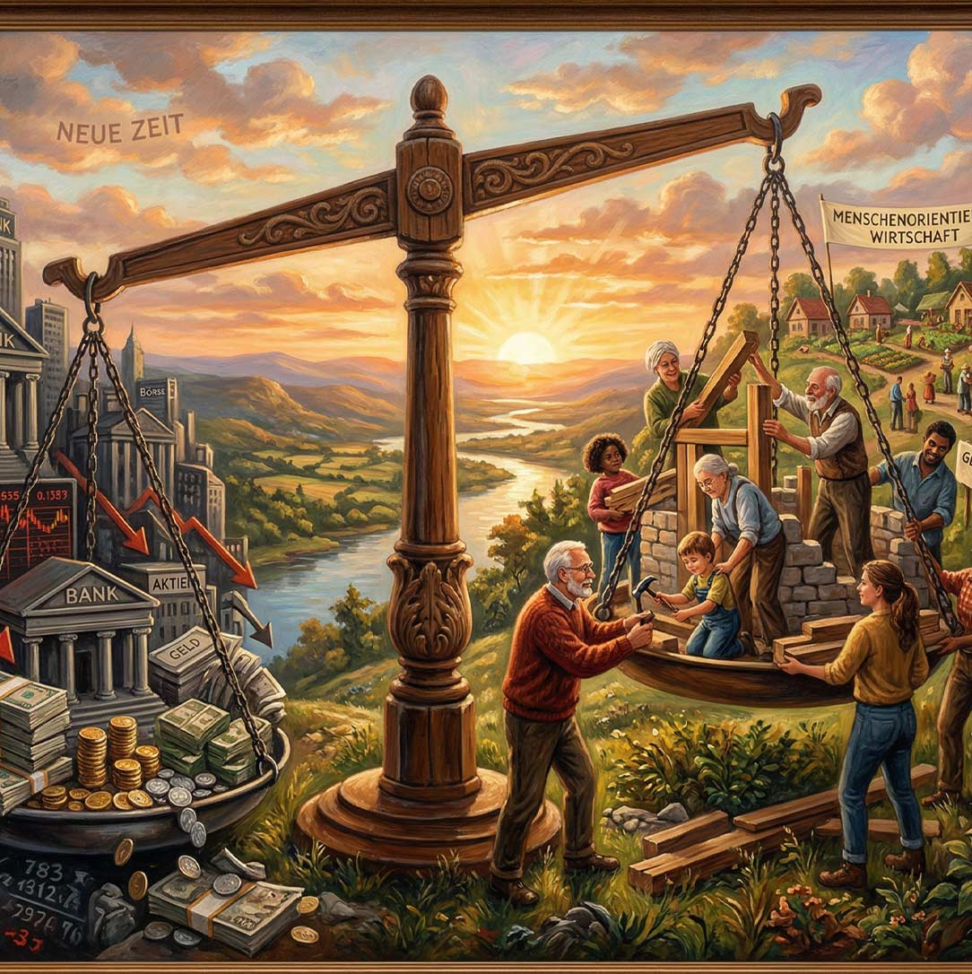Vom Zwang, dem Wirtschaftssystem zu dienen, zu einer Wirtschaft im Dienste des Menschen.