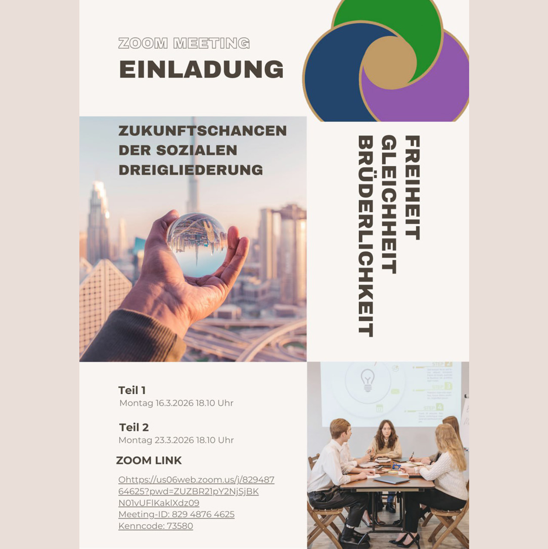 ZUKUNFTSCHANCEN DER SOZIALEN DREIGLIEDERUNG Teil 2